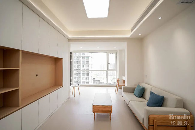 89㎡二居室，原木簡約風搭配實用主義軟裝，打造精致雅居